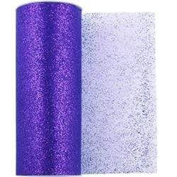 AussieSuperStore Party Essentials Purple 152mm Glitter Tulle (in 8 colours) 152mm Glitter Tulle (in 8 colours) | Parties Wedding Decorations 9323823180805 FAVTULG010