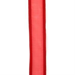 AussieSuperStore Party Essentials Red Satin Edge Sheer Ribbons 38mm (in 2 colours) Satin Edge Sheer Ribbons 38mm (in 2 colors) | Gift Packaging Wrapping Ribbon 9331468039273 VESRD38