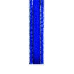 AussieSuperStore Party Essentials Royal Blue/Gold Sheer Edge Satin Metallic Ribbons 22 mm (in 13 colours) Sheer Edge Satin Metallic Ribbons 22mm | Gift Wrapping Ribbon 9331468000518 VSMRB20