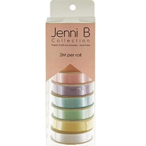 AussieSuperStore Party Essentials Satin Pastel Ribbon Tubes Satin Pastel Ribbon Tubes | Satin Ribbon for Gift Wrapping | Bulk Satin Ribbon Wholesale 9323823201111 JBR18006