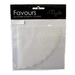 AussieSuperStore Party Essentials Scallop Edge Ivory 10pcs 24cm Tulle Circles Favours (in 4 styles) 24cm Tulle Circles Favours (in 4 styles) | Party Favour Essentials 9323823110277 24cm Scallop Edge Ivory 10pcs FAV018