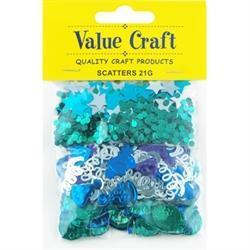 AussieSuperStore Party Essentials Scatters Triple Pack Blue Scatters Triple Pack Blue | Party Confetti & Table Scatter Decoration 9331468046127 VCSQ28