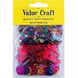 AussieSuperStore Party Essentials Scatters Triple Pack Multicolour Scatters Triple Pack Multicolour | Party Confetti & Table Scatter Decoration 9331468046141 VCSQ30