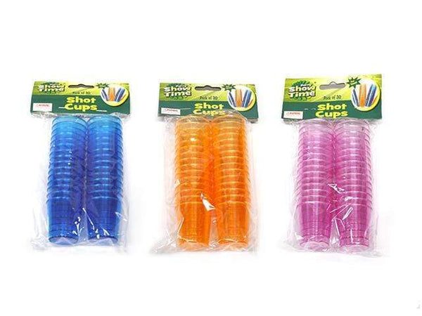 AussieSuperStore Party Essentials Shot Glasses (in 3 colours) Shot Glasses (in 3 colours) | Party Supplies