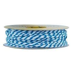 AussieSuperStore Party Essentials Turquoise/White Cord Bakers Twine Ribbons (in 3 colours) Cord Bakers Twine Ribbons | Cord Twine String 9331468046745 VCCORD06