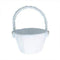AussieSuperStore Party Essentials White Flower Girl Basket (in 2 colors) Flower Girl Basket| Costume Basket Accessories | Wedding Accessories 9323823161606 WED101