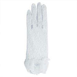 AussieSuperStore Party Essentials White Lace Gloves 22.5cm (in 2 colors) Lace Gloves 22.5cm | Costume Accessories | Wedding Accessories 9323823161347 WED075