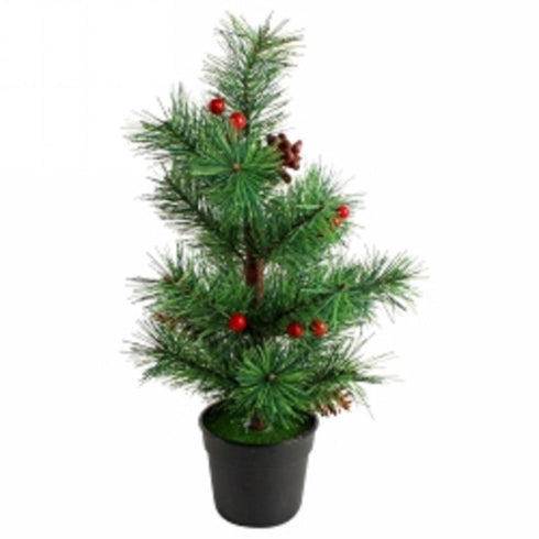 AussieSuperStore Seasonal Products 35cm Christmas Tree With Berries 35cm Christmas Tree With Berries | Mini Decorated Tree of Christmas tree 9352149015461 XM8714