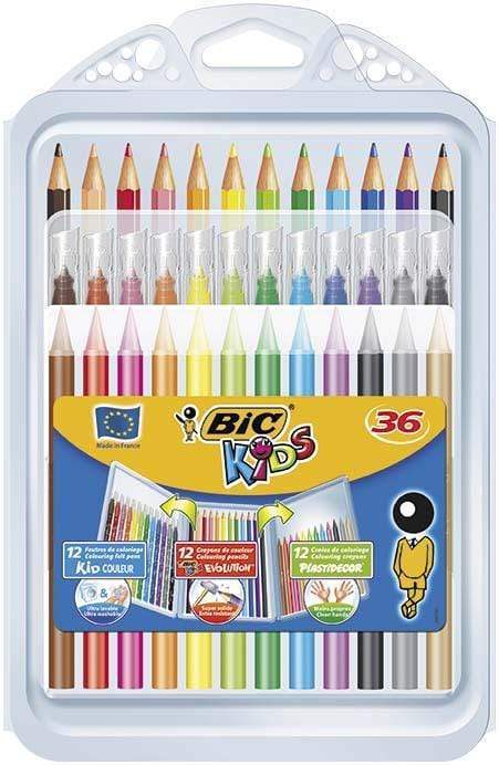 AussieSuperStore Seasonal Products Bic Kids Colouring Set - Crayons, Pencils & Felt Pens Bic Kids Colouring Set - Crayons, Pencils & Felt Pens | Drawing Kits 3086123185104 887701