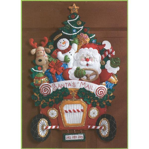 AussieSuperStore Seasonal Products Bucilla Christmas Mail Truck Stitch Kit Bucilla Christmas Mail Truck Stitch Kit | Christmas Home Decorations 986205