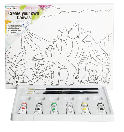 AussieSuperStore Seasonal Products Canvas Artvibe Pre- Printed 2 Design Canvas Artvibe Pre- Printed 2 Design | Coloring Activity Kit for Kids 9311960387539 0387530