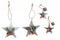 AussieSuperStore Seasonal Products Christmas Wood Star Ornament Christmas Wood Star Ornament | Christmas Tree Decoration Ornament 9352149015348 XM8706