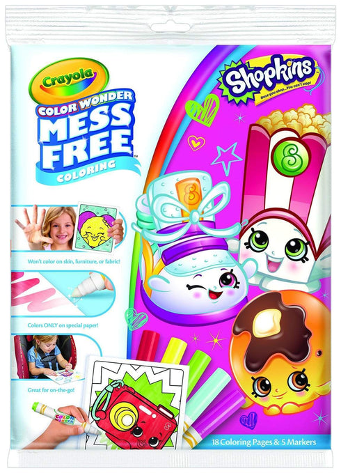 AussieSuperStore Seasonal Products Crayola Wonder Shopkins Book Activity & Colouring Pack Crayola Wonder Shopkins Book Activity Pack | Coloring Book for Kids 71662524166 75 2416
