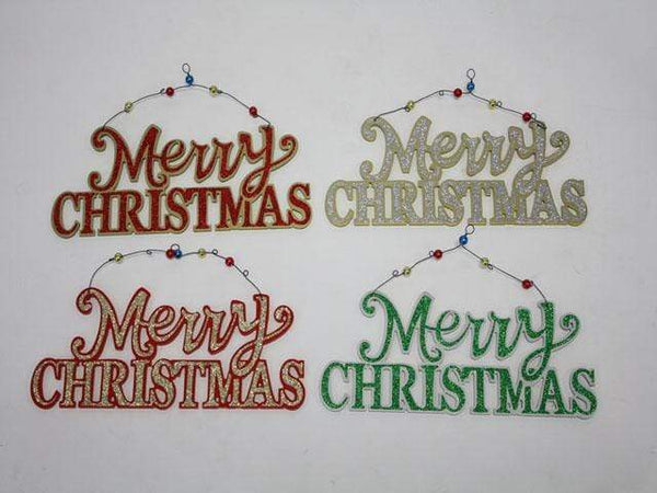 AussieSuperStore Seasonal Products Door Plaque Xmas Merry Christmas 30x12cm Door Plaque Xmas Merry Christmas Wall Hanging Decoration Ornament 9316341498309 XM7759