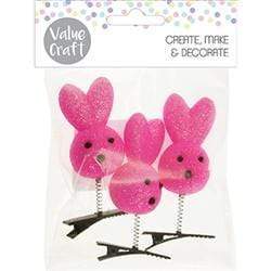 AussieSuperStore Seasonal Products Easter Bunnies on Clips Easter Bunnies on Clips | Craft Easter Bunny & Chicks Party Decorations 9331468055365 VCEAS19006