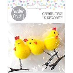 AussieSuperStore Seasonal Products Easter Chicks on Clips Easter Chicks on Clips | Craft Easter Bunny & Chicks Party Decorations 9331468052517 VCEAS18024