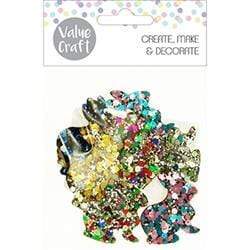 AussieSuperStore Seasonal Products Easter Felt Shapes Glitter Bunnies Easter Felt Shapes Glitter Bunnies | Craft Easter Bunny Embellishments 9331468055426 VCEAS19012