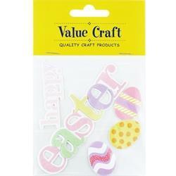 AussieSuperStore Seasonal Products Easter Stickers Glitter Banner Easter Stickers Glitter Banner | Scrapbooking Stickers | Embellishments 9331468040309 VCEAS14015