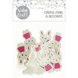 AussieSuperStore Seasonal Products Easter Wooden Bunny Small Easter Wooden Bunny Small | Craft Easter Bunny Wooden Shapes 9331468055419 VCEAS19011