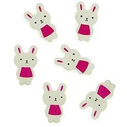 AussieSuperStore Seasonal Products Easter Wooden Bunny Small Easter Wooden Bunny Small | Craft Easter Bunny Wooden Shapes 9331468055419 VCEAS19011