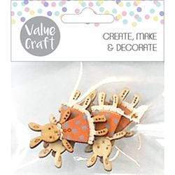 AussieSuperStore Seasonal Products Easter Wooden Orange Dress Bunny Small Easter Wooden Orange Dress Bunny Small | Craft Easter Bunny Wooden Shapes 9331468052548 VCEAS18027