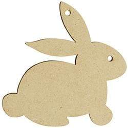 AussieSuperStore Seasonal Products Easter Wooden Rabbit Shapes Large Easter Wooden Rabbit Shapes Large | Craft Easter Bunny Wooden Shapes 9331468055389 VCEAS19008