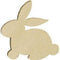 AussieSuperStore Seasonal Products Easter Wooden Rabbit Shapes Small Easter Wooden Rabbit Shapes Small | Craft Easter Bunny Wooden Shapes 9331468055402 VCEAS19010