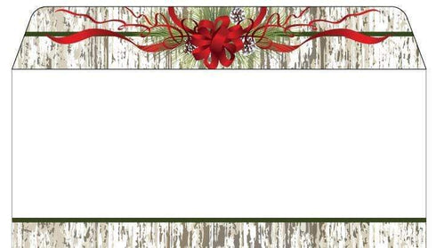AussieSuperStore Seasonal Products Envelope Geo DL Xmas Pinecones & Ribbon Envelope Geo DL Xmas Pinecones & Ribbon pk25 | Christmas Gift Envelope 071064489179 48917