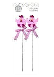 AussieSuperStore Seasonal Products Felt Chicken Pick Felt Chicken Pick | Craft Easter Bunny & Chicks Party Decorations 9323823207991 VCEAS2020