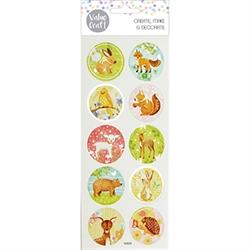 AussieSuperStore Seasonal Products Foil Stickers Forrest Animals Foil Stickers Forrest Animals | Easter Stickers | Scrapbooking Stickers | Embellishments 9331468055488 VCEAS19018
