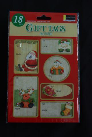 AussieSuperStore Seasonal Products Gift Tags Xmas Glitter Gift Tags Xmas Glitter | Christmas Gift Tags & Labels | SuperCraftOnline 9416242519865 519865