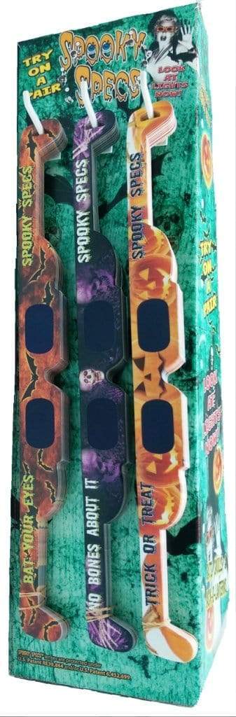 AussieSuperStore Seasonal Products Glasses Novelty Holospecs Spooky Spectatular Glasses Novelty Holospecs Spooky Spectatular | Halloween Party Eyewear 748486444009 HSSSCOUNTER