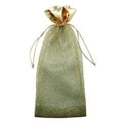 AussieSuperStore Seasonal Products Gold Xmas Bottle Bag (in 2 colors) Xmas Bottle Bag | Christmas Organza Gift Bottle Bags 9331468051282 XMAS17124