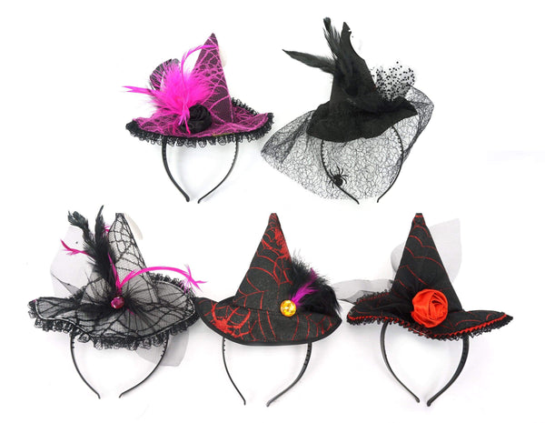 AussieSuperStore Seasonal Products Headband Halloween Witch Hat Headband Halloween Witch Hat | Halloween Party Costume Accessories 9333527343703 XH1570