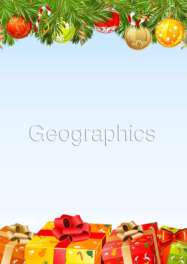 AussieSuperStore Seasonal Products Paper Geo Xmas A4 Gifts Under Tree Paper Geo Xmas A4 Gifts Under Tree | Seasons Greetings, Invitations 071064495132 49513