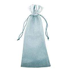 AussieSuperStore Seasonal Products Silver Xmas Bottle Bag (in 2 colors) Xmas Bottle Bag | Christmas Organza Gift Bottle Bags 9331468051299 XMAS17125