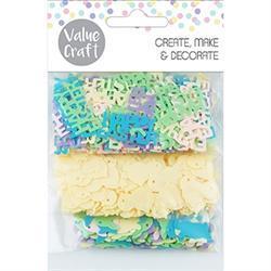 AussieSuperStore Seasonal Products Text/Chic/Bunnies Easter Table Scatters Triple Pack (in 3 Varieties) Easter Table Scatters Triple Pack | Party Confetti & Table Scatter Decoration 9331468052562 VCEAS18029