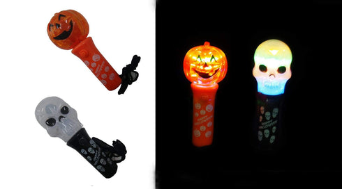 AussieSuperStore Seasonal Products Toy Wand Light Halloween Head Spinning Toy Wand Light Halloween Head Spinning | Halloween Party Decoration 9333527342270 XH1427