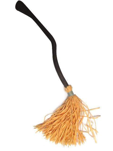 AussieSuperStore Seasonal Products Witch Broom Halloween Witch Broom Halloween with paper straw | Party Costume Accessories 9333527343499 XH1549