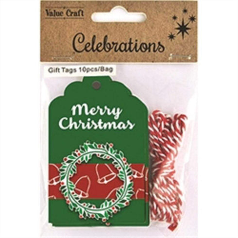 AussieSuperStore Seasonal Products Xmas 3D Gift Tags (in 6 designs) Xmas 3D Gift Tags (in 6 designs) | Mini Gift Bag Tags | Christmas Tag Kits