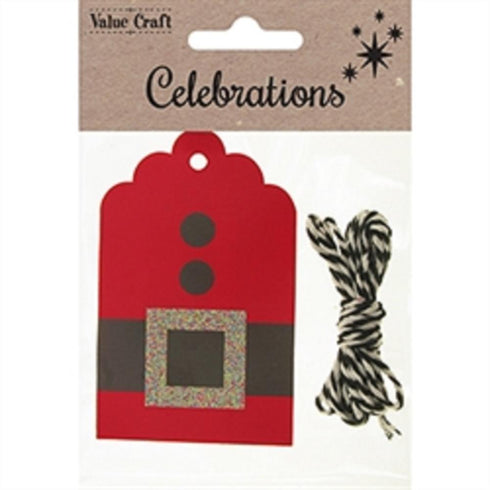 AussieSuperStore Seasonal Products Xmas 3D Gift Tags (in 6 designs) Xmas 3D Gift Tags (in 6 designs) | Mini Gift Bag Tags | Christmas Tag Kits