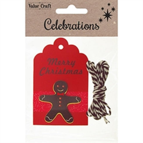 AussieSuperStore Seasonal Products Xmas 3D Gift Tags (in 6 designs) Xmas 3D Gift Tags (in 6 designs) | Mini Gift Bag Tags | Christmas Tag Kits