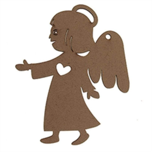 AussieSuperStore Seasonal Products Xmas Angel Wooden Shapes Xmas Angel Wooden Shapes | Christmas Tree Decoration Ornament 9331468056362 XMAS19038