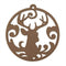 Xmas Bauble with Deer Wooden Shapes
