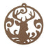 Xmas Bauble with Deer Wooden Shapes