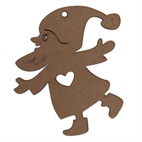 AussieSuperStore Seasonal Products Xmas Elf Wooden Shapes Xmas Elf Wooden Shapes | Christmas Tree Decoration Ornament 9331468056379 XMAS19039