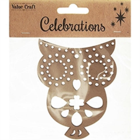 AussieSuperStore Seasonal Products Xmas Owl Wooden Shapes Xmas Owl Wooden Shapes | Christmas Tree Decoration Ornament 9331468056324 XMAS19034