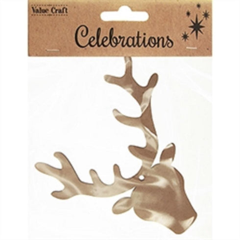 AussieSuperStore Seasonal Products Xmas Reindeer Wooden Shapes Xmas Reindeer Wooden Shapes | Christmas Tree Decoration Ornament 9331468056331 XMAS19035