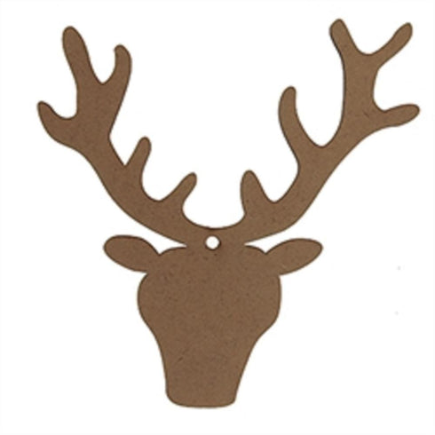 AussieSuperStore Seasonal Products Xmas Reindeer Wooden Shapes Xmas Reindeer Wooden Shapes | Christmas Tree Decoration Ornament 9331468056331 XMAS19035