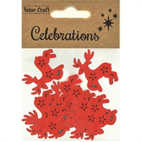 AussieSuperStore Seasonal Products Xmas Reindeer Wooden Shapes Xmas Reindeer Wooden Shapes | Christmas Tree Decoration Ornament 9331468060000 XMAS2040